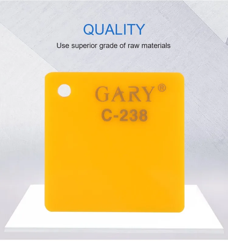 Lucite Exterior Decorative Wall Panel Scratch Resistant High Gloss Uv