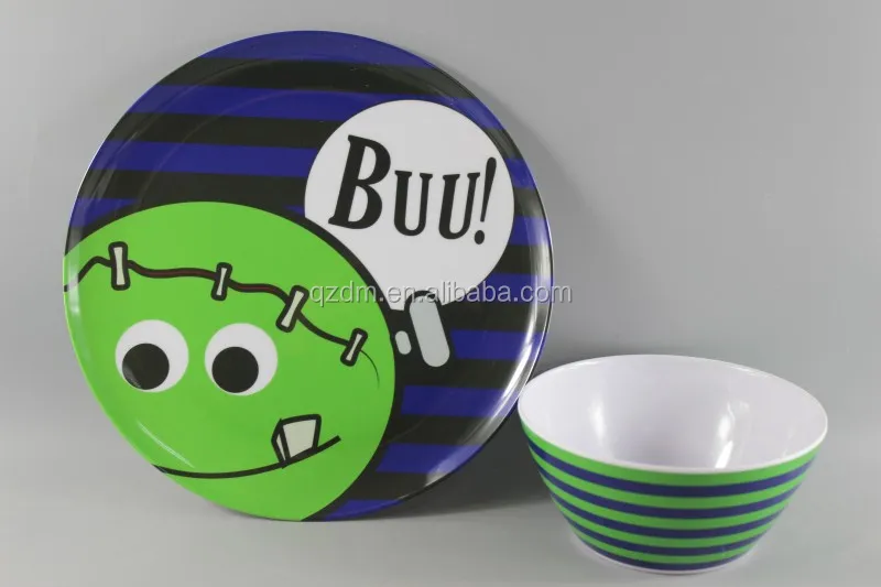 Melamine Plate and bowl set for Hallowmas