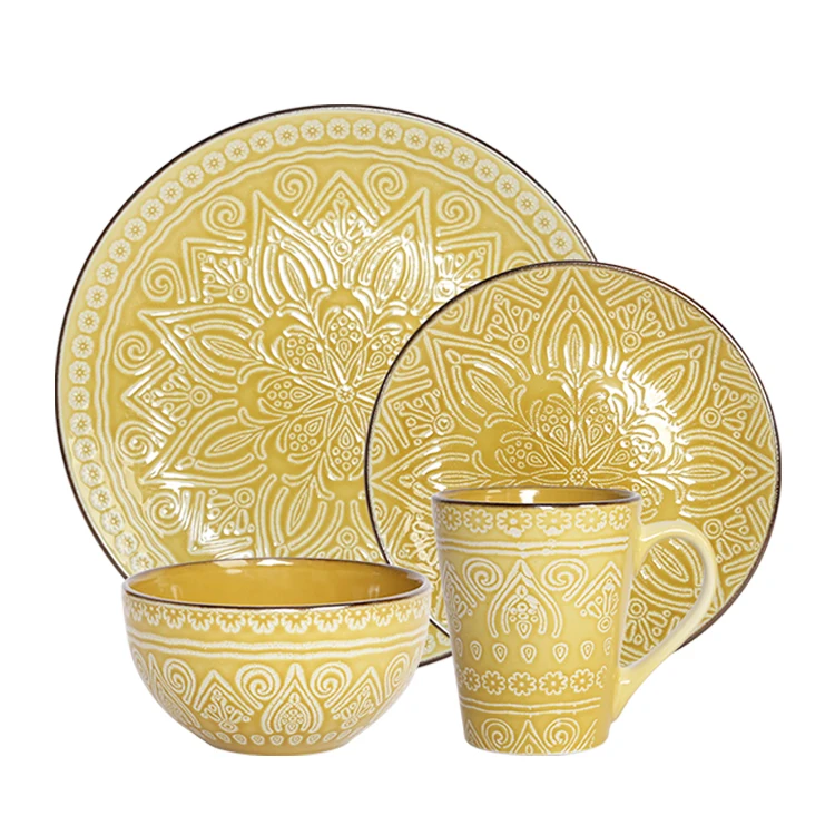 Sets 4 Trendy Lightweight And Reactive Dinnerware Buy Sets 4 Reactive