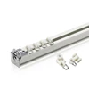 Szone aluminum alloy sliding curtain rod rails track with accessories for projects