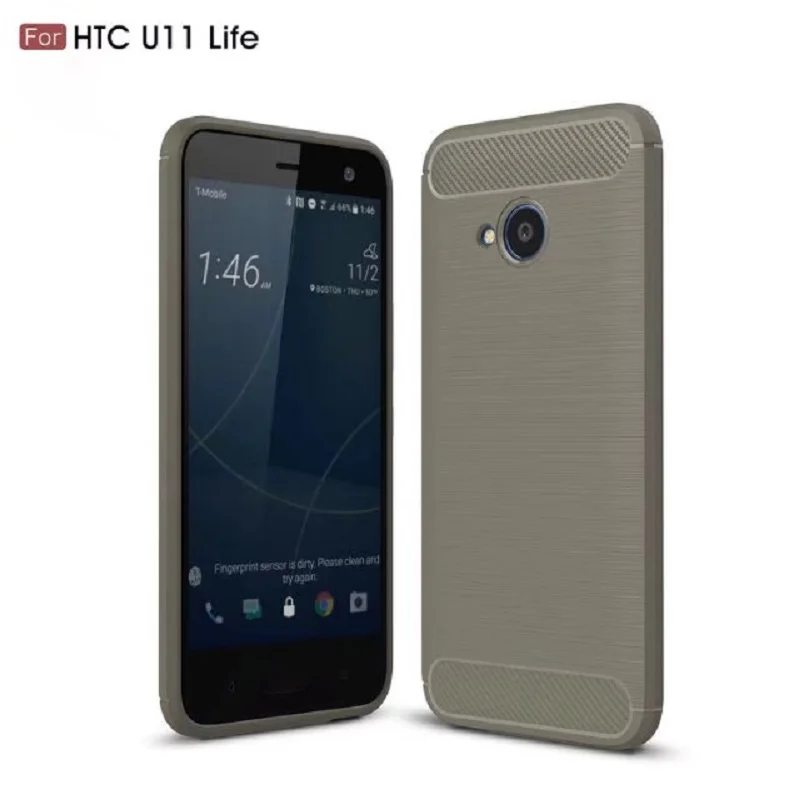 Hot Sell Carbon Fiber Tpu case for HTC U11 life Soft CF Cover