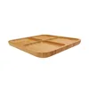 Wholesale new design bamboo serving snack dry fruit platter food tray