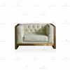guangzhou fair sectional modern leather sofa single chair