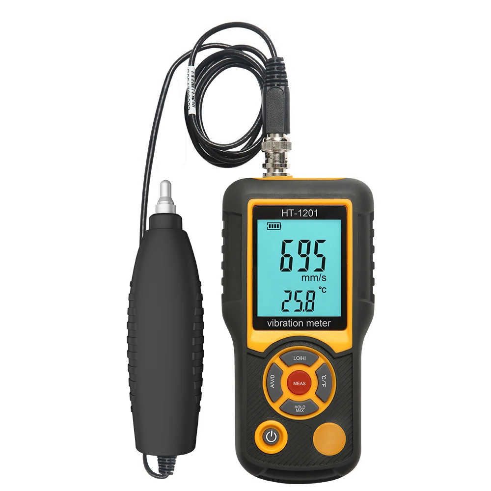 Portable Vibration Meter Analyzer Meter Ht1201 Digital Split Type