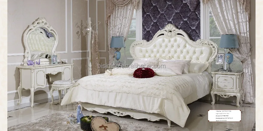 Alibaba style français meubles de chambre à coucher ensemble ... Chambre a coucher moderne italienne