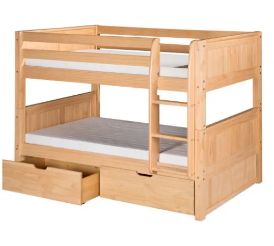 Solid Pine Wood Twin/double Bunk Bed,Twin Bunk Bed For Adult,Full ... - Solid Pine wood twin/double bunk bed ,twin bunk bed for adult,full