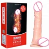 Hand-free double motor automatic heating sex toys 10 frequency huge realistic dildo for woman masturbator