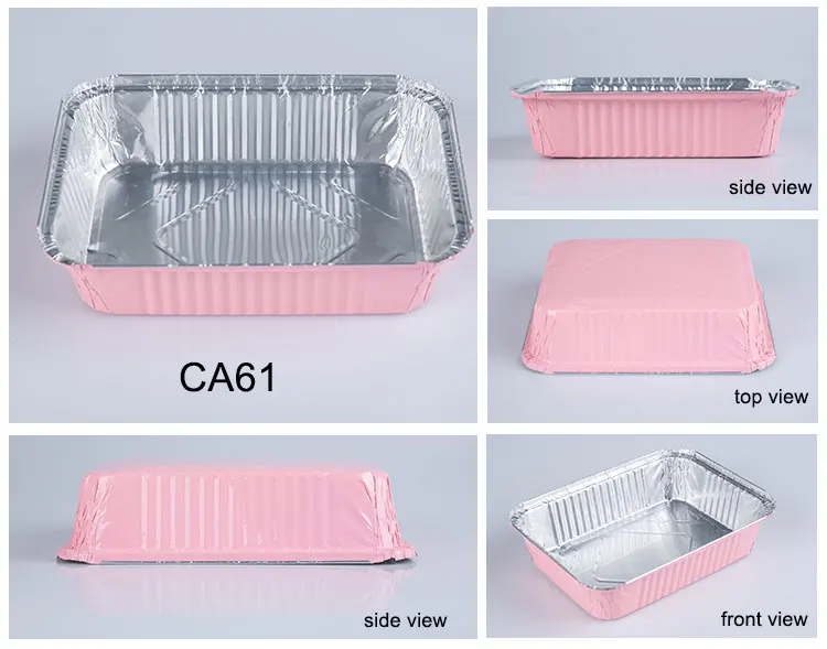 1890ml Microwavable Baking Pan Household Aluminum Foil Takeaway