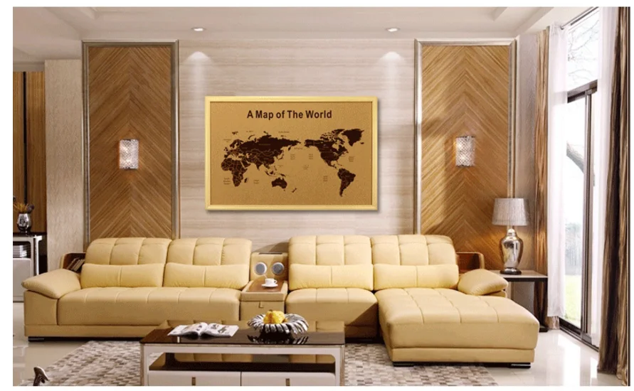 world map wall decor