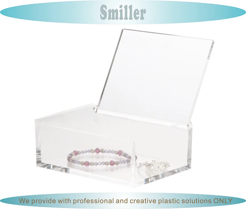 Rectangle Square Clear Acrylic Box With Silver Lid For Storage Buy