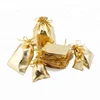 Silver Gold Metallic Foil Cloth Organza Drawable Pouches Wedding Decoration Gifts Craft Candy Packaging Bags
