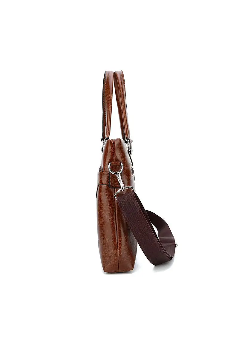 men's leather computer briefcase bag