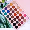 high quality shining vegan brown romantic double color 35 color women logo eye shadow