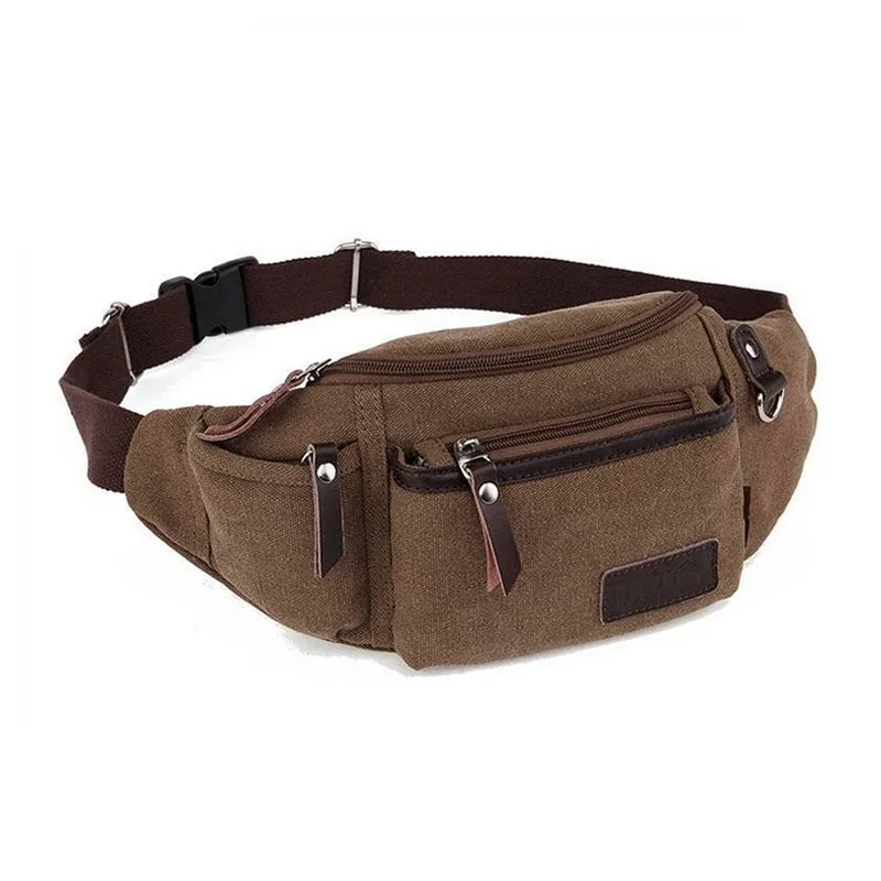 Wholesale Durable Canvas Outdoor Waist Bag Stylish Canvas Bumbag For ...