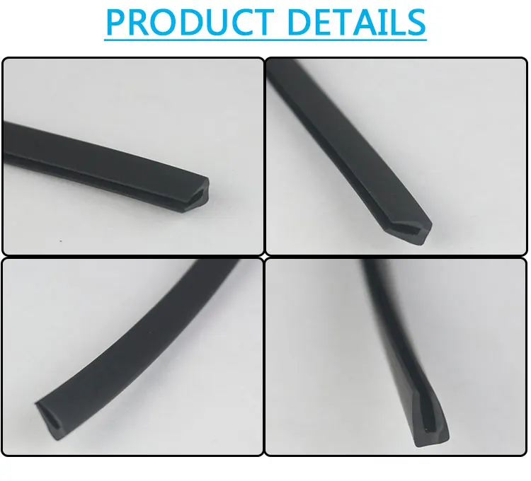 11 * 5.5mm cheap price car windows rubber sealing strip extruded rubber sealing strip for doors