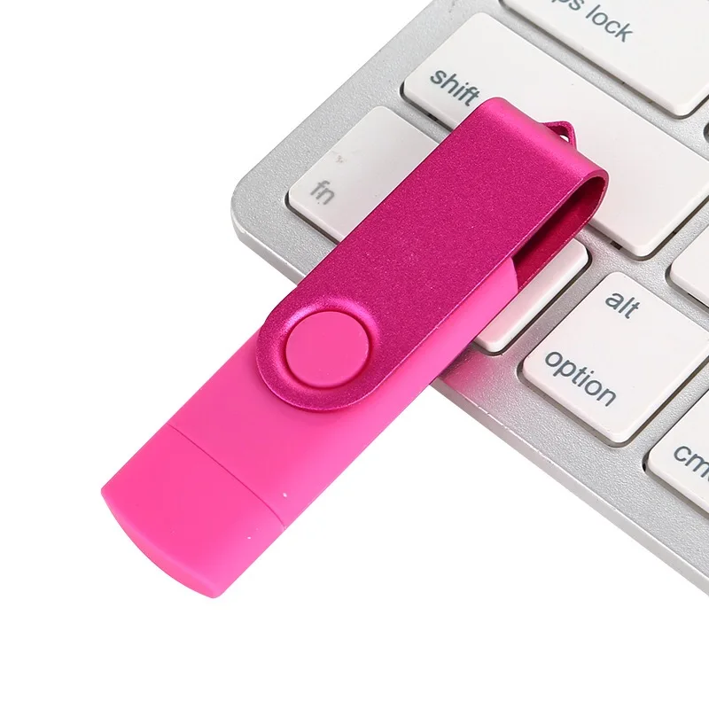 Colorful OTG Usb flash drive 8gb 16gb 32gb 64gb 128gb flash drive Swivel Pen Drive memory stick pendrive usb as gift - ANKUX.COM