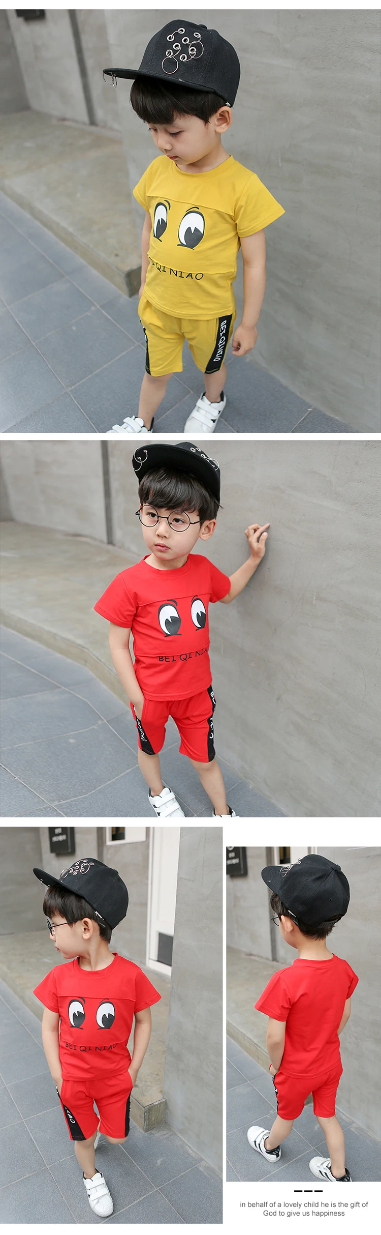DRLEBE1903B07 2019 Latest design kids clothing sets summer boys t shirts high quality wholesale children t shirts