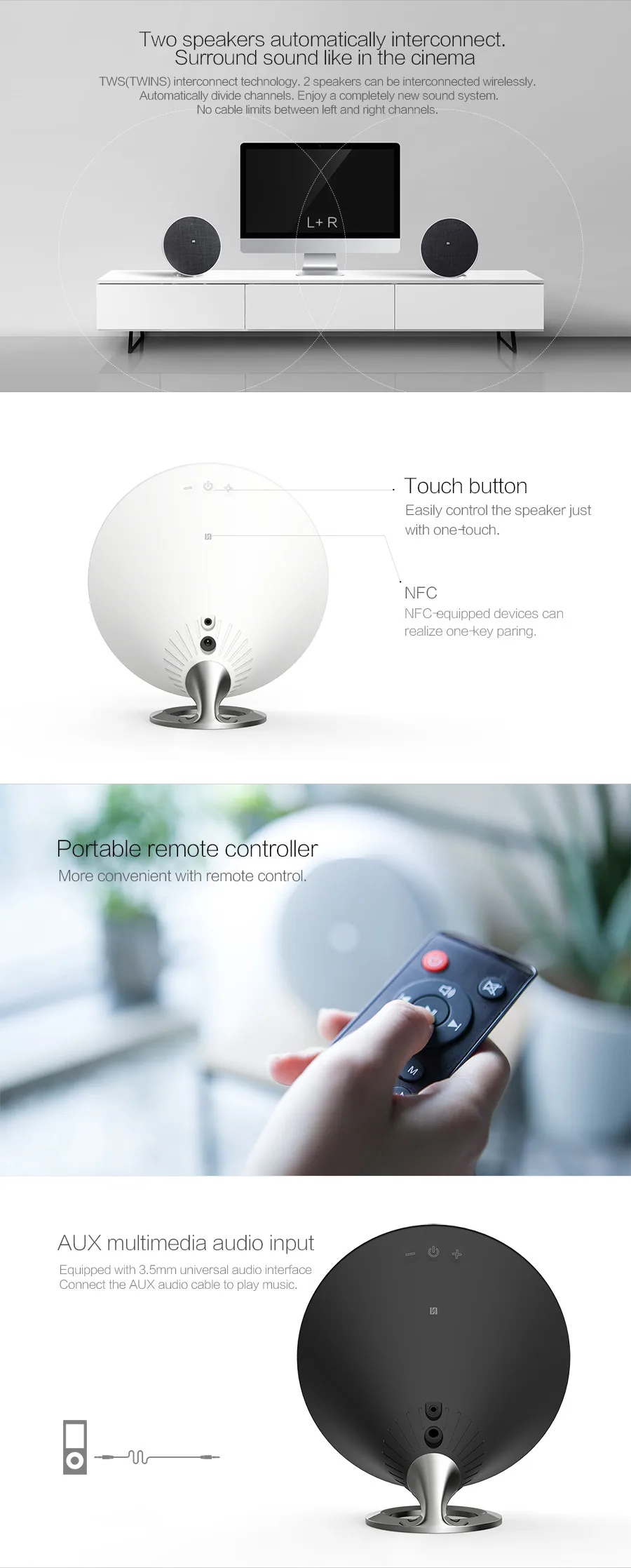 High-end stereo portable bluetooth speaker with fashion texture mini bluetooth speaker - ANKUX.COM