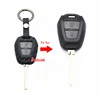 Black Soft Carbon fiber Look Car Key Case Cover Protection Fit For Isuzu D-max Mu-x 2 Buttons Keys