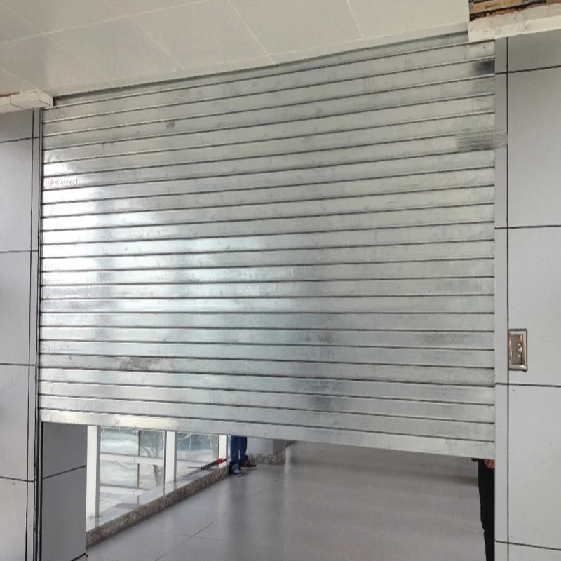 Fire Rated Steel Electric Rolling Shutter Doors Steel Fireproof Rolling
