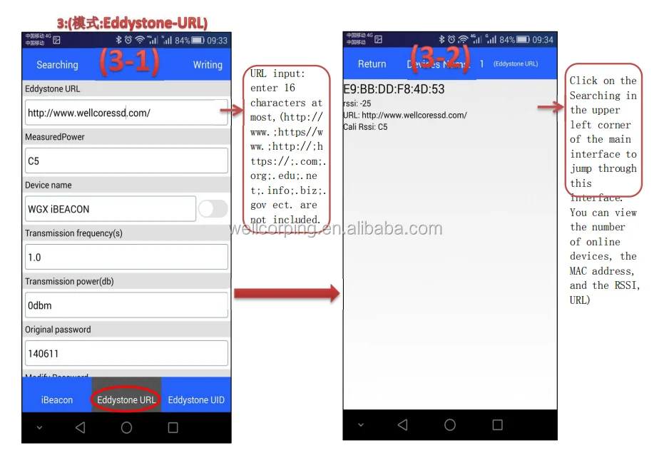 waterproof long range temperature sensor gateway card ble 4.0 bluetooth beacon eddystone