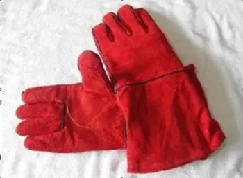 1 Pair Gloves Mechanic Work Glove Leather Welding Coat