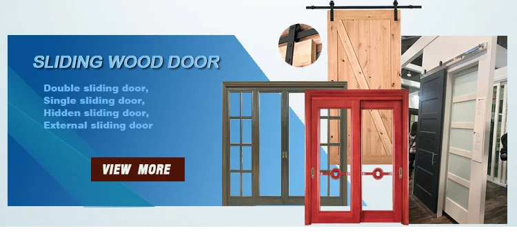 Customized Size Interior Mdf Exterior Carved Wood Triple Sliding Closet Door