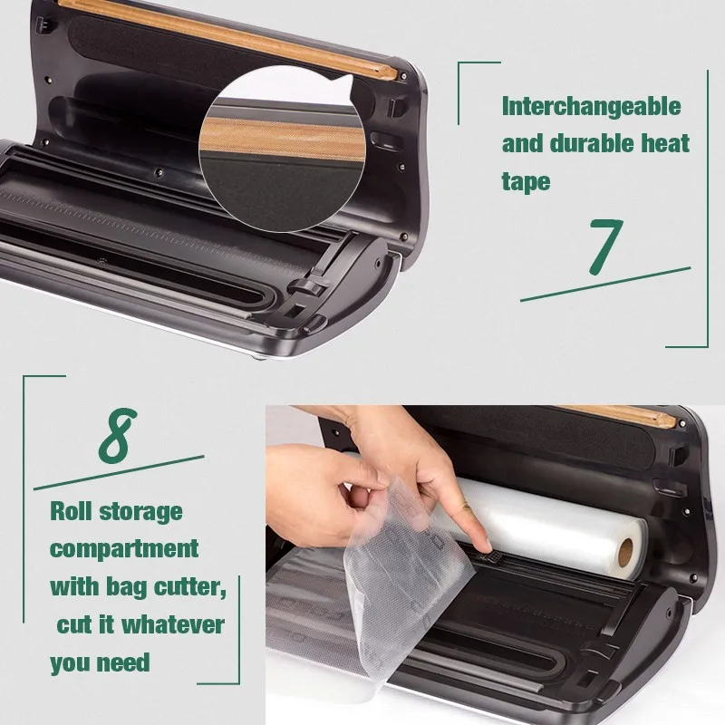 2017 Newest Design Protable Automatic Foodsaver Vacuum Sealer Packing Machine