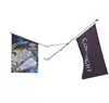 Advertising Waterproof Pvc Angled Wall Flag With Pole