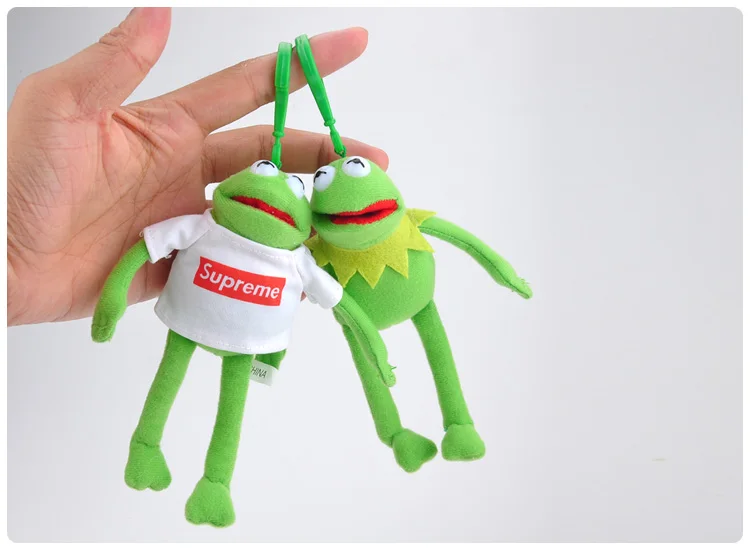 frog keychain plush