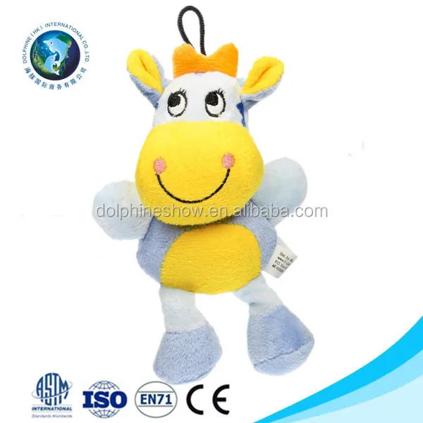 blue plush cow