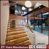 2016 prefab outdoor glass wood stairs treads for sale