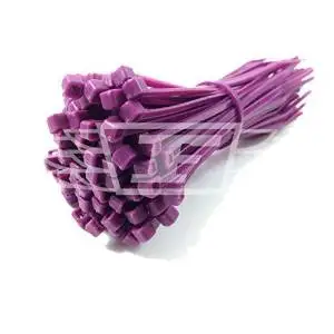 100x Cable Ties 140mm x 3.6mm Purple Zip ties Zip tie Wraps Nylon Plastic