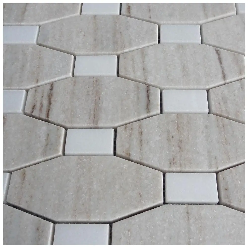 Cinderella Gray Long Octagonal Tile Mosaic Floor Tile Wall Tile Buy