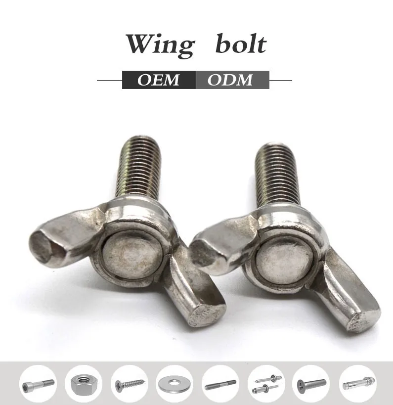304 Stainless Steel Wing Nut Screw Din316 Butterfly Bolt And Nut Buy
