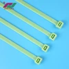 Hot selling green zip ties plastic zip strap wrap plastic zip binding