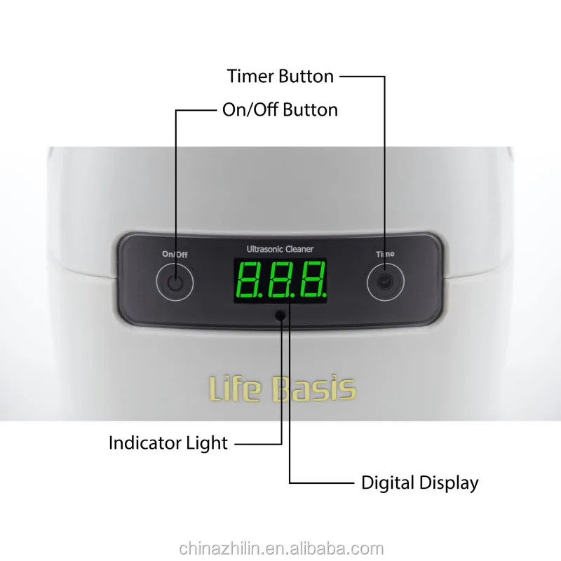 Mini home use digital ultrasonic cleaner time sitting vegetables fruit dental cleaning machine