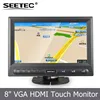 8 inch 16:9 screen high brightness 450cd/m2 stand bracket mounting backlight led monitor bracket