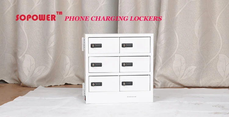 Armadietto Acciaio 12 Scomparti Con Ricarica - Serratura A Combinazione, Bianco, Per Scuole E Uffici - Foto 6