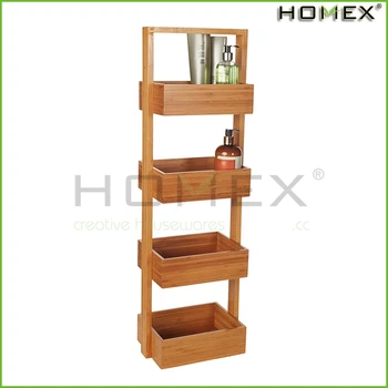 4 Tier Bamboo Caddy Stand Shower Homex Bsci Factory 4 Tier Bamboo Caddy Stand Shower Homex Bsci Factory