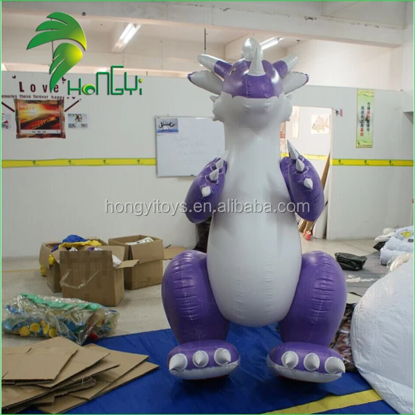 stuffed purple dragon