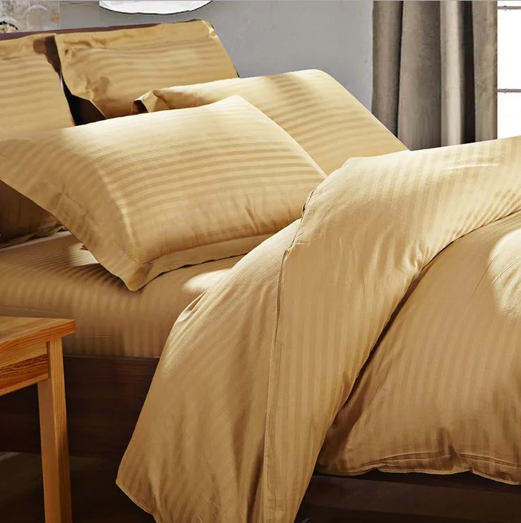 Full Cotton 3cm Strip Bed Linen In Colors Used For Hotel Buy 3cm