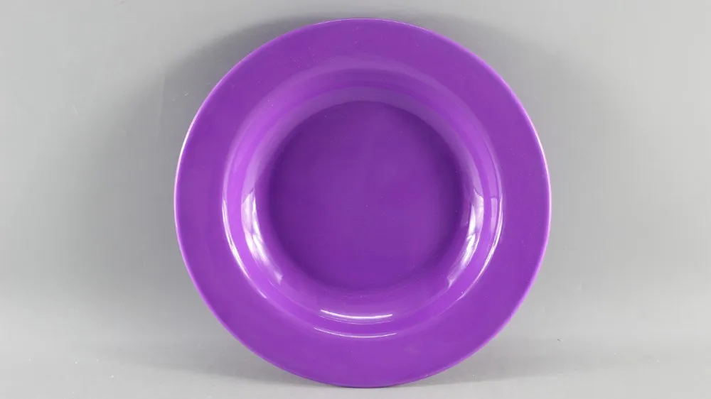 100%melamine purple plate