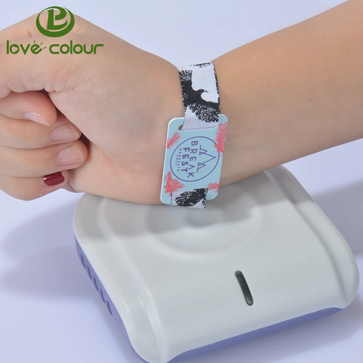 fabric wristband with rfid