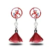 Wholesale Unicorn Earring New Design Pearl Charm Lace flower stud Earrings for Women