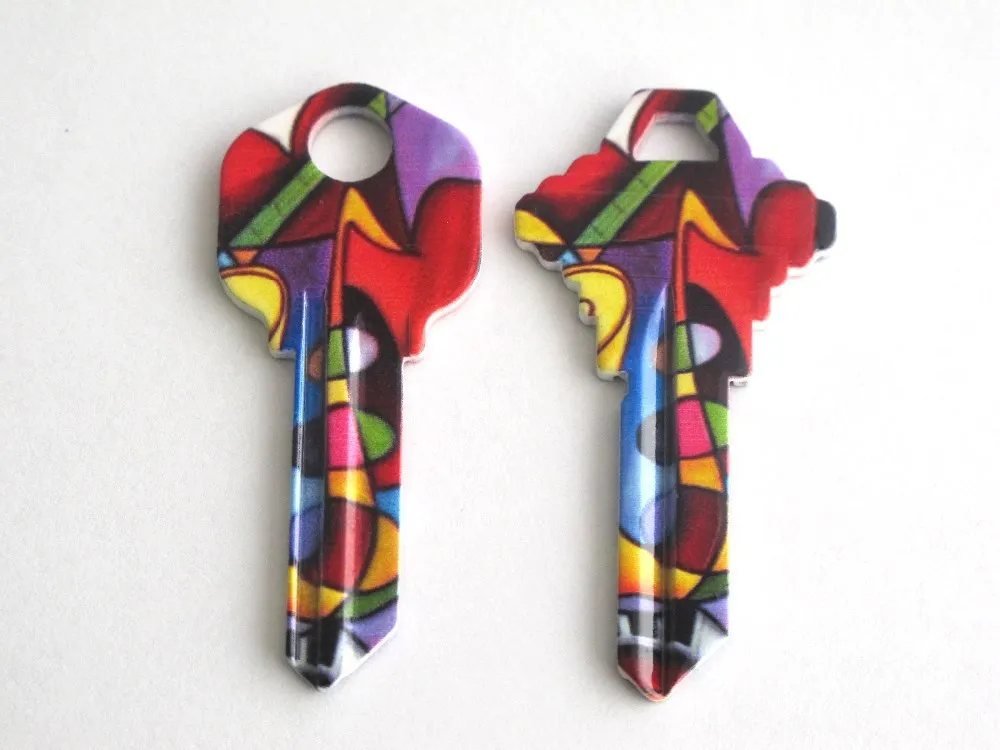 Top Quality Kw1 And Sc1 Customize Designed Colors Blank Key And Painted