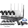 wholesale 4ch 720p wireless CCTV wifi p2p cloud NVR kit night vision and waterproof ip camera with nvr