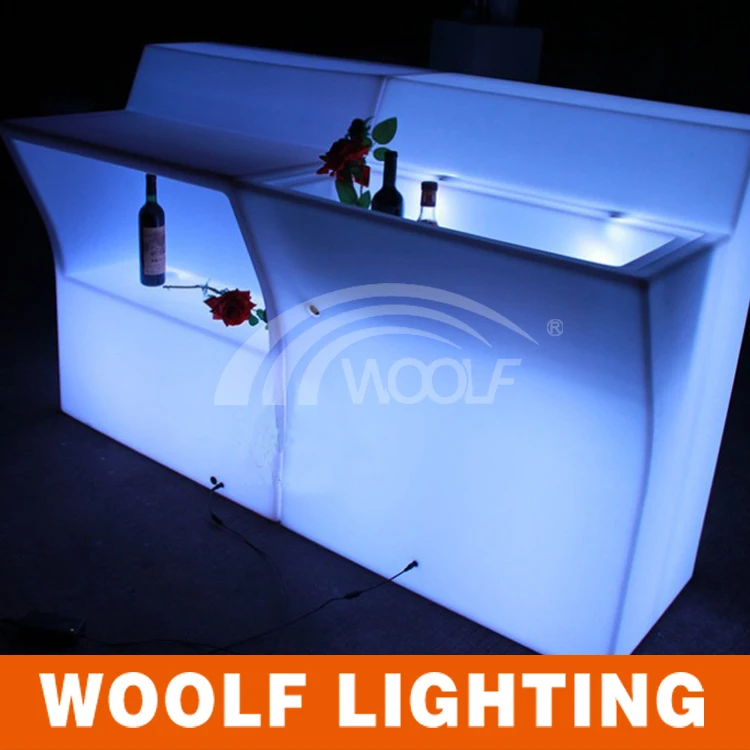 Illuminated Portable Modern Led Furniture Plastic Led Light Up Table Bar Counter Buy Portable