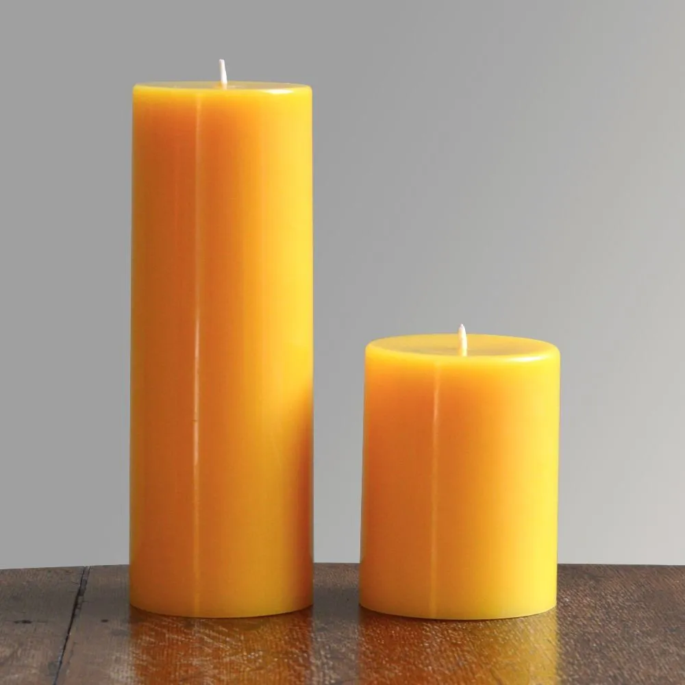 Natural Yellow Color And Beeswax Material Beeswax Candle Wholesale For