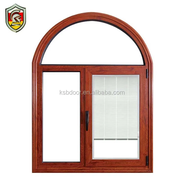 Miami style custom bay swing opening aluminum frame brown window tint for sale